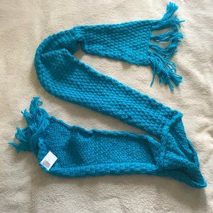 Old Navy Blue Knitted Scarf 68" 100% Acrylic